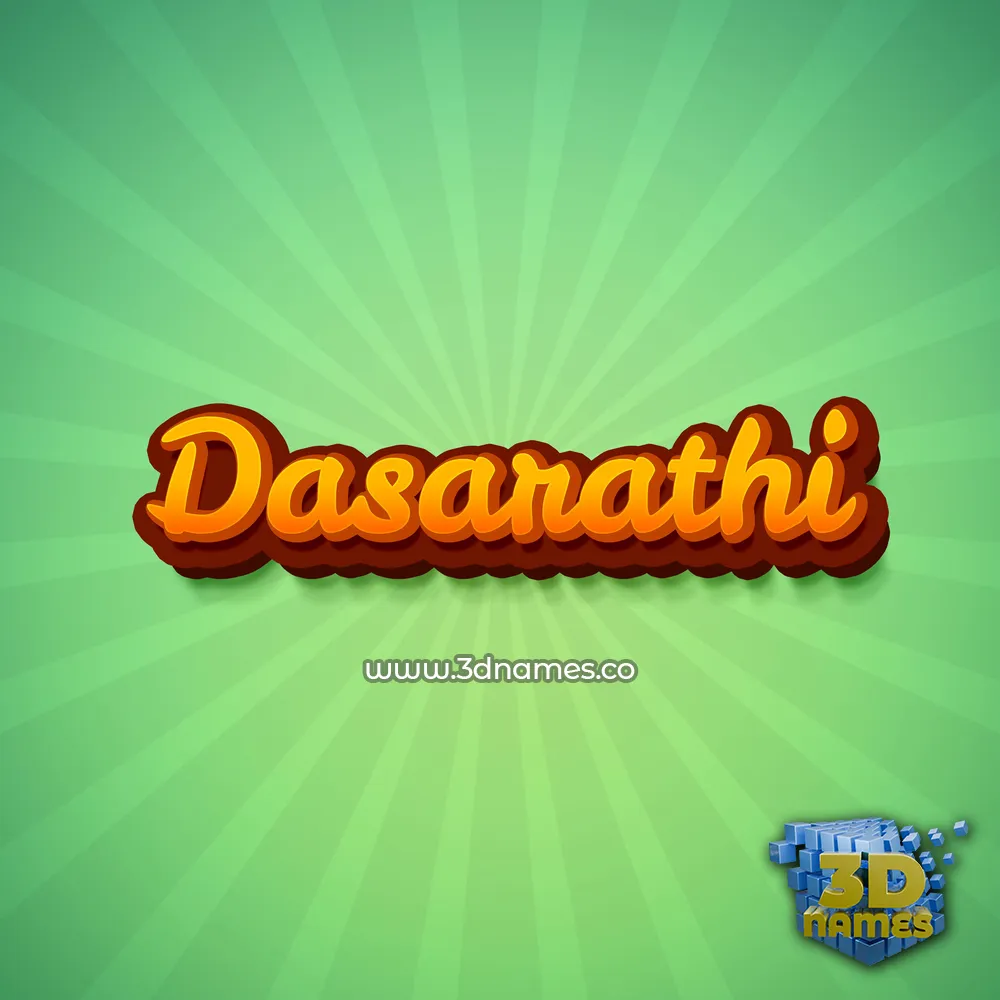 dasarathi in Green Rays style - 3D name wallpaper