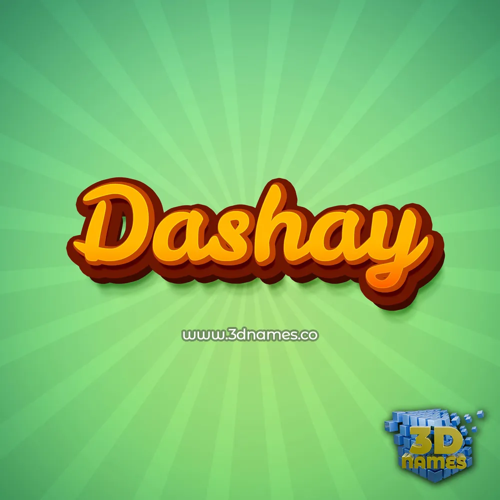 dashay in Green Rays style - 3D name wallpaper