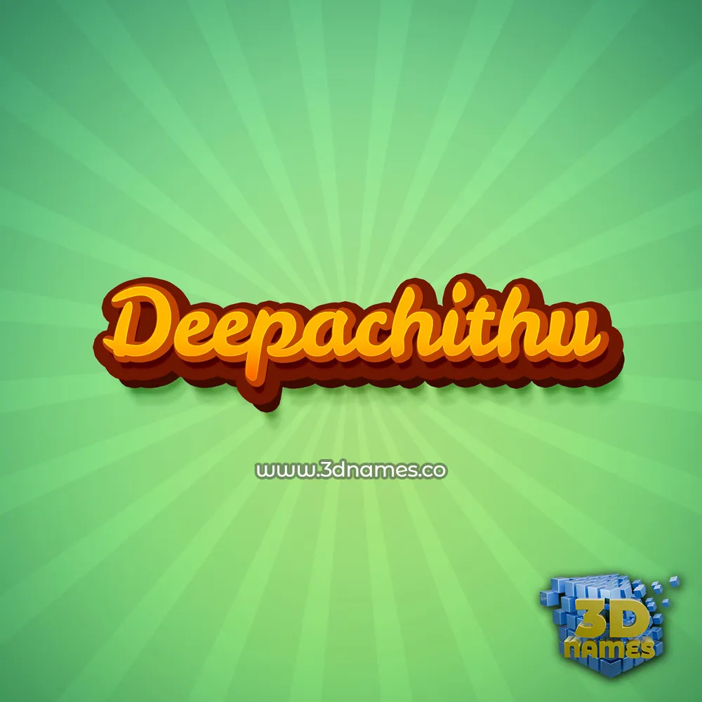 deepachithu in Green Rays style - 3D name wallpaper