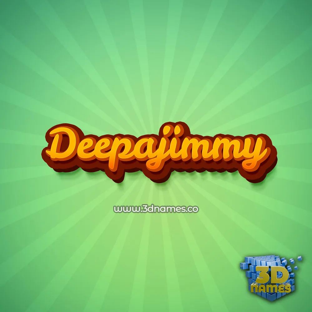 deepajimmy in Green Rays style - 3D name wallpaper