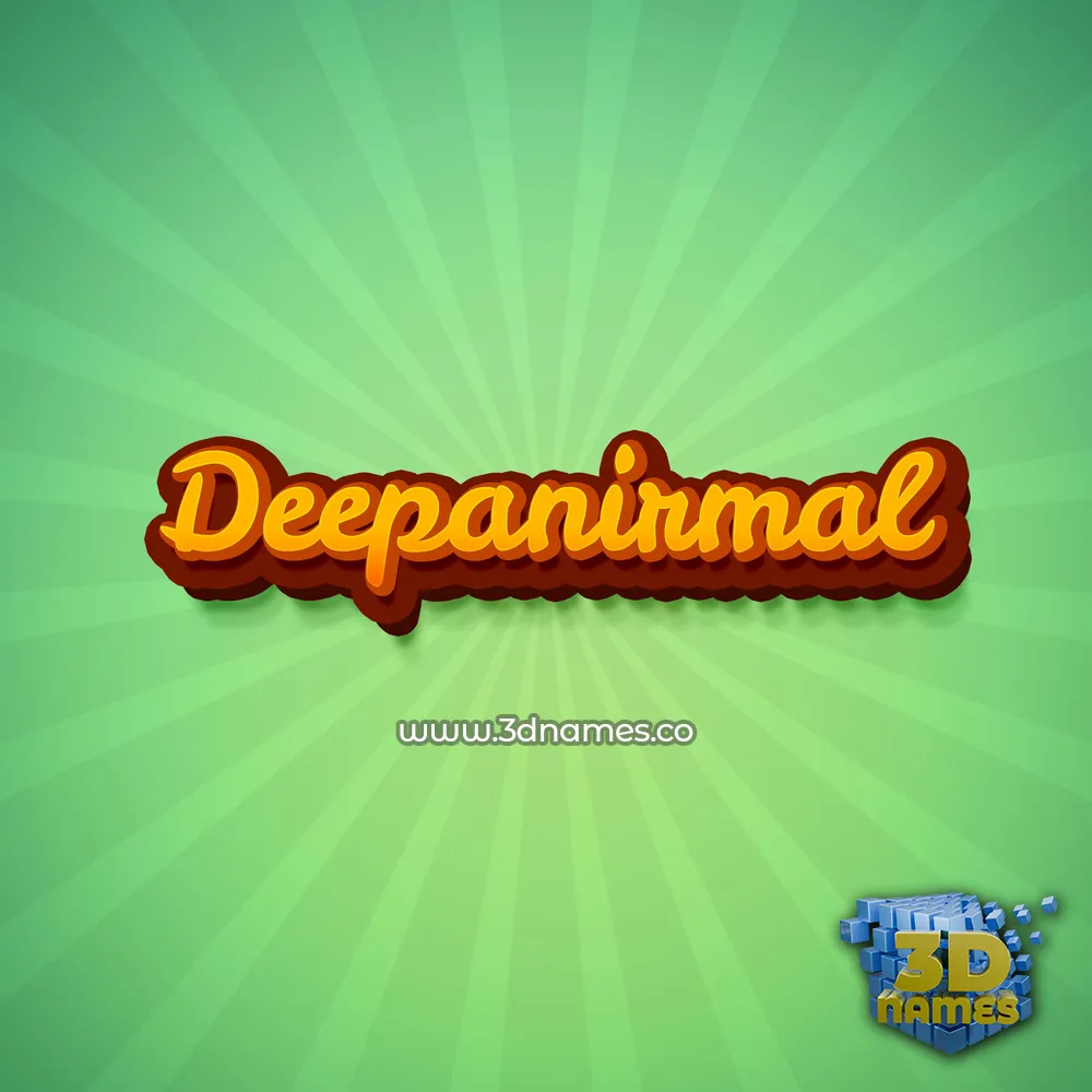 deepanirmal in Green Rays style - 3D name wallpaper