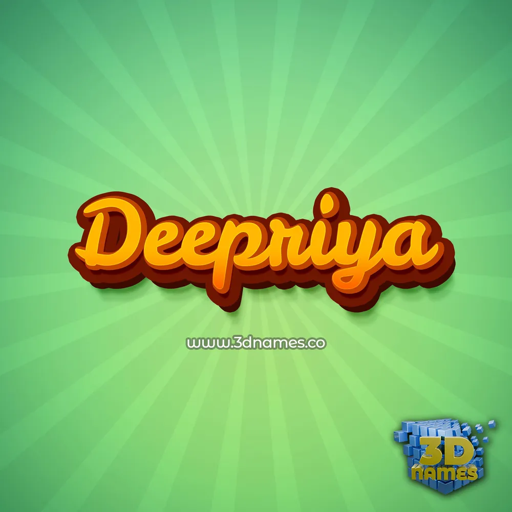 deepriya in Green Rays style - 3D name wallpaper