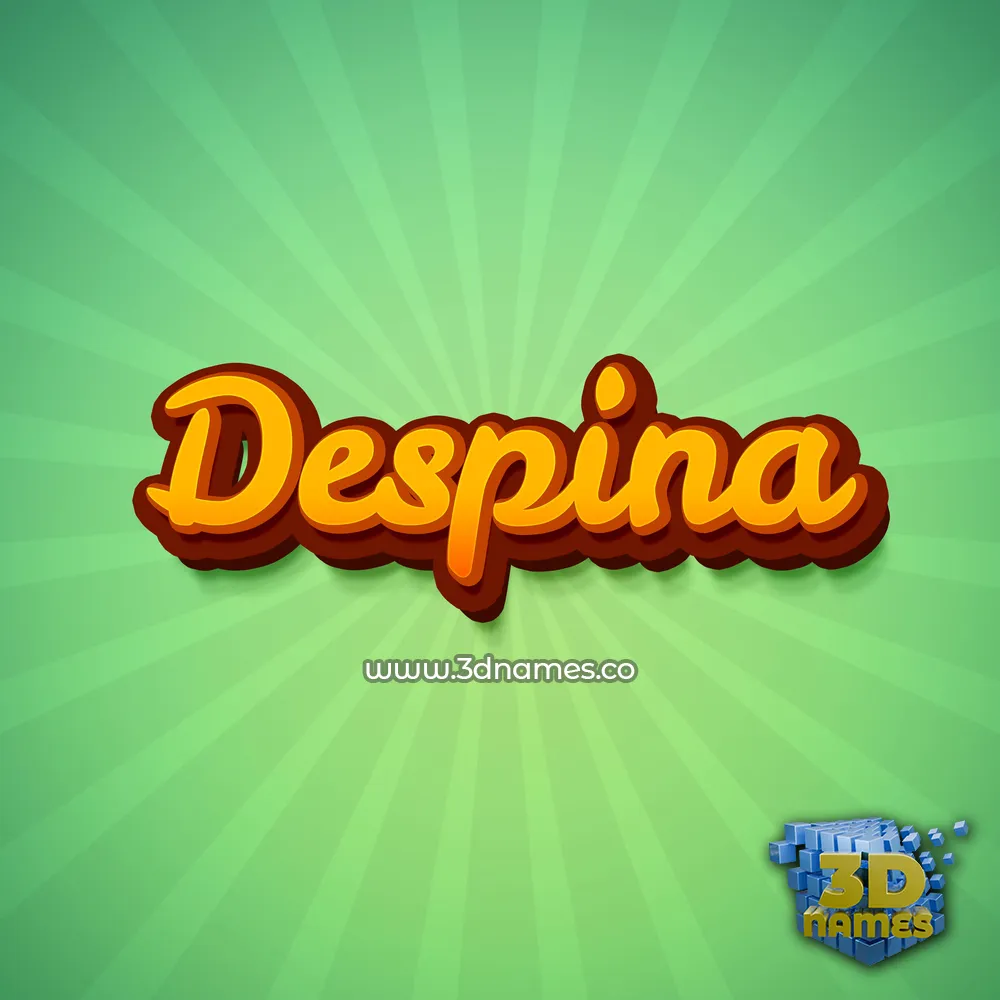 despina in Green Rays style - 3D name wallpaper