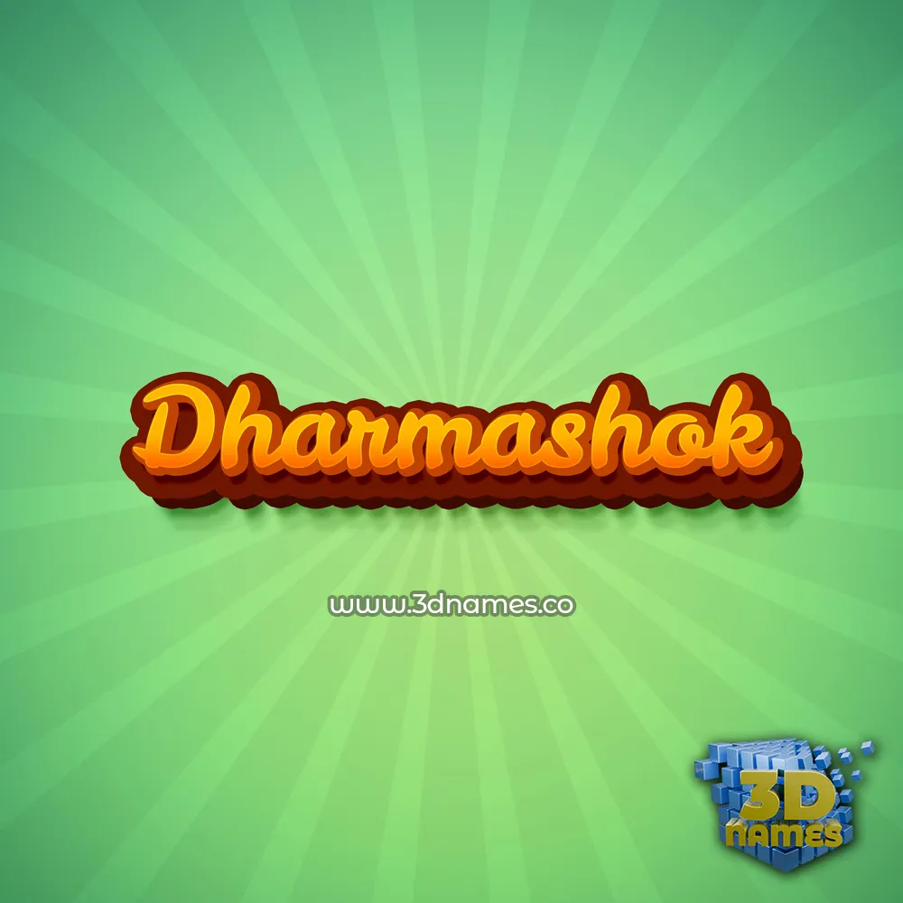 dharmashok in Green Rays style - 3D name wallpaper