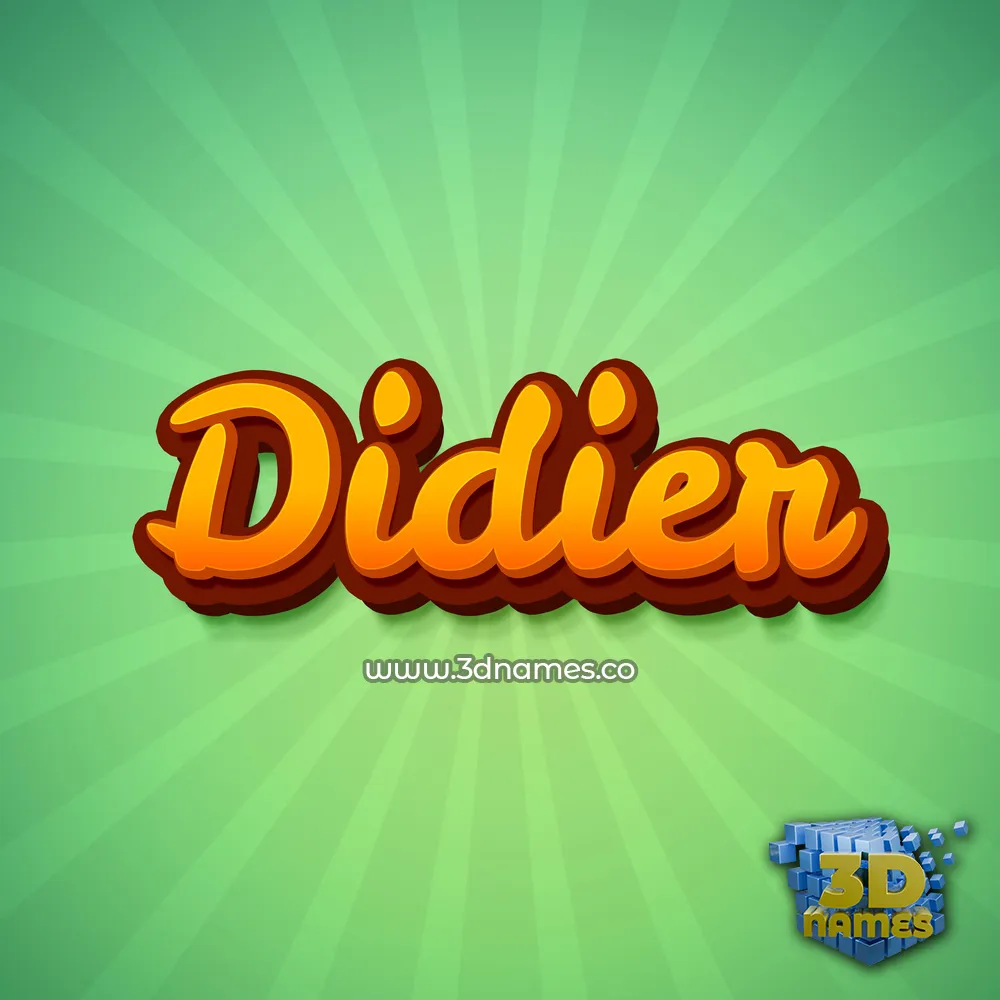 didier in Green Rays style - 3D name wallpaper