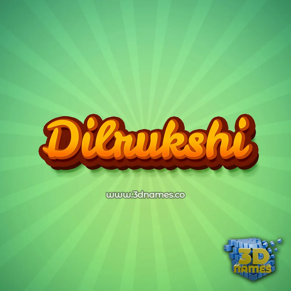 dilrukshi in Green Rays style - 3D name wallpaper
