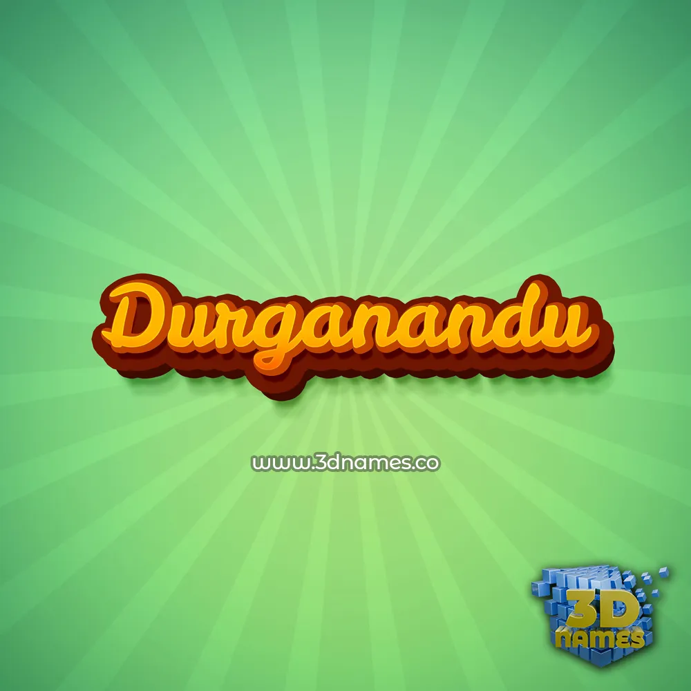 durganandu in Green Rays style - 3D name wallpaper