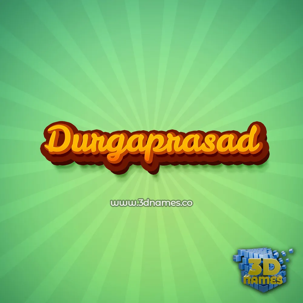 durgaprasad in Green Rays style - 3D name wallpaper