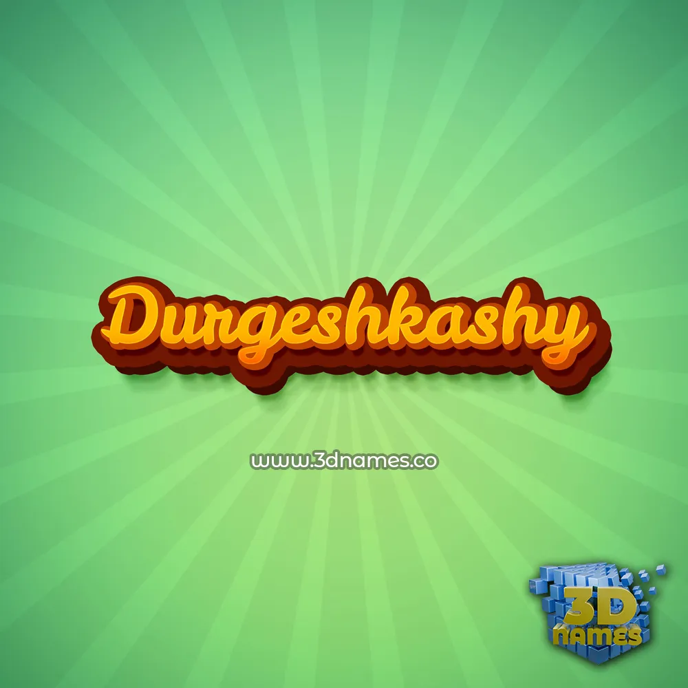 durgeshkashy in Green Rays style - 3D name wallpaper