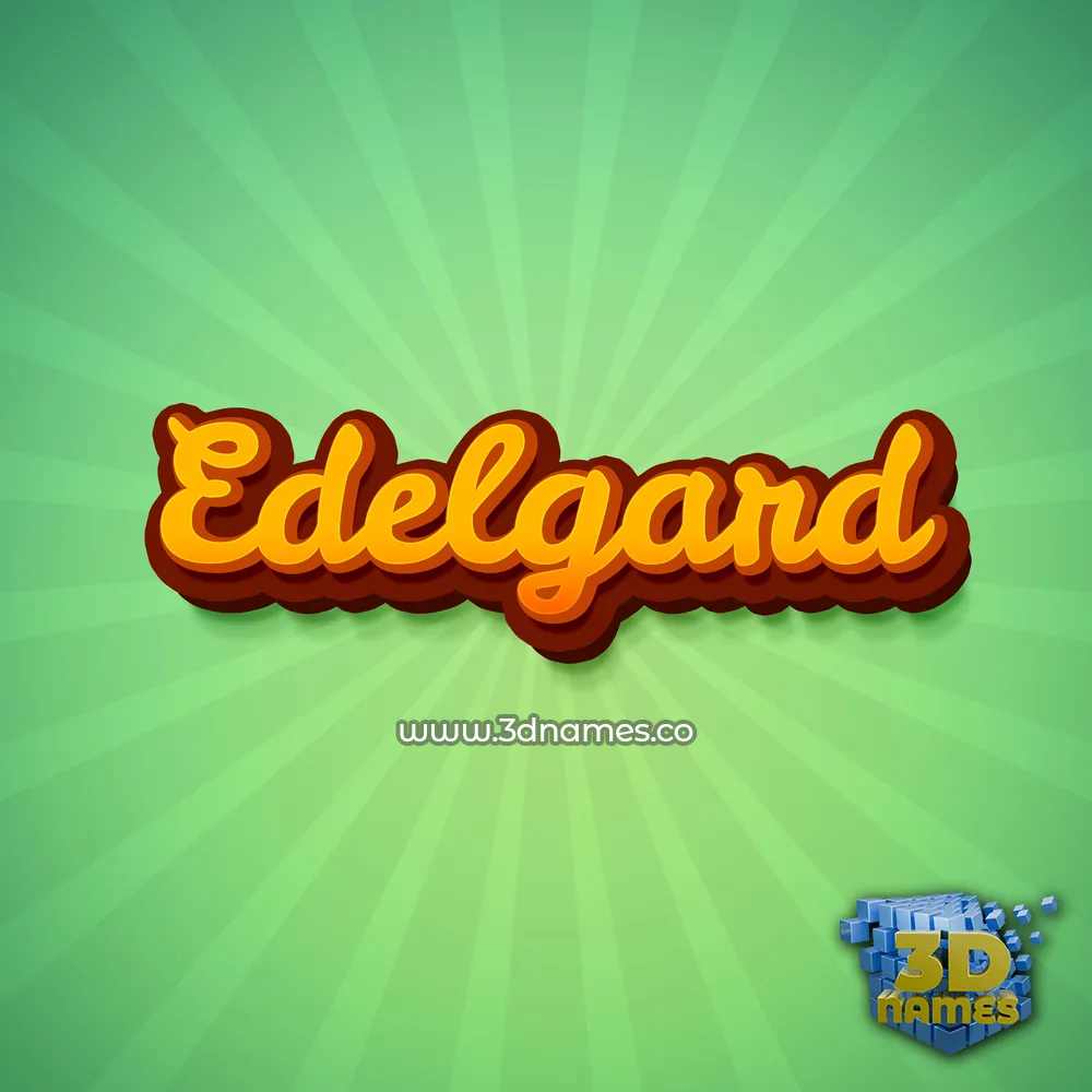 edelgard in Green Rays style - 3D name wallpaper