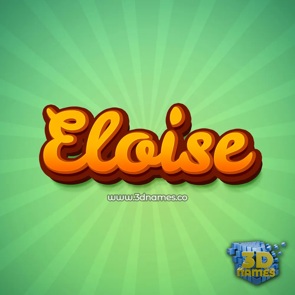 eloise in Green Rays style - 3D name wallpaper
