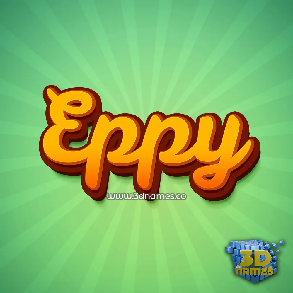 eppy in Green Rays style - 3D name wallpaper