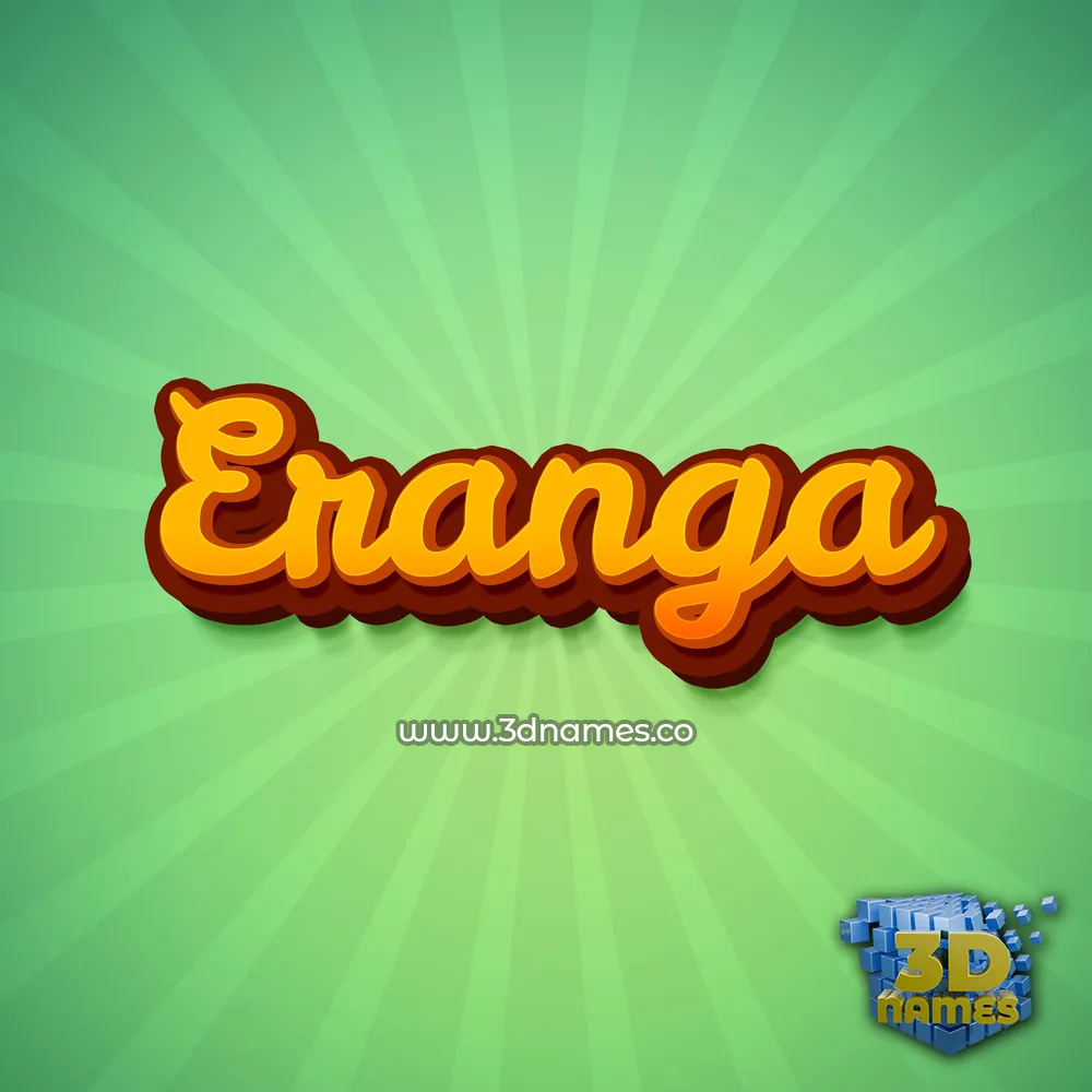 eranga in Green Rays style - 3D name wallpaper
