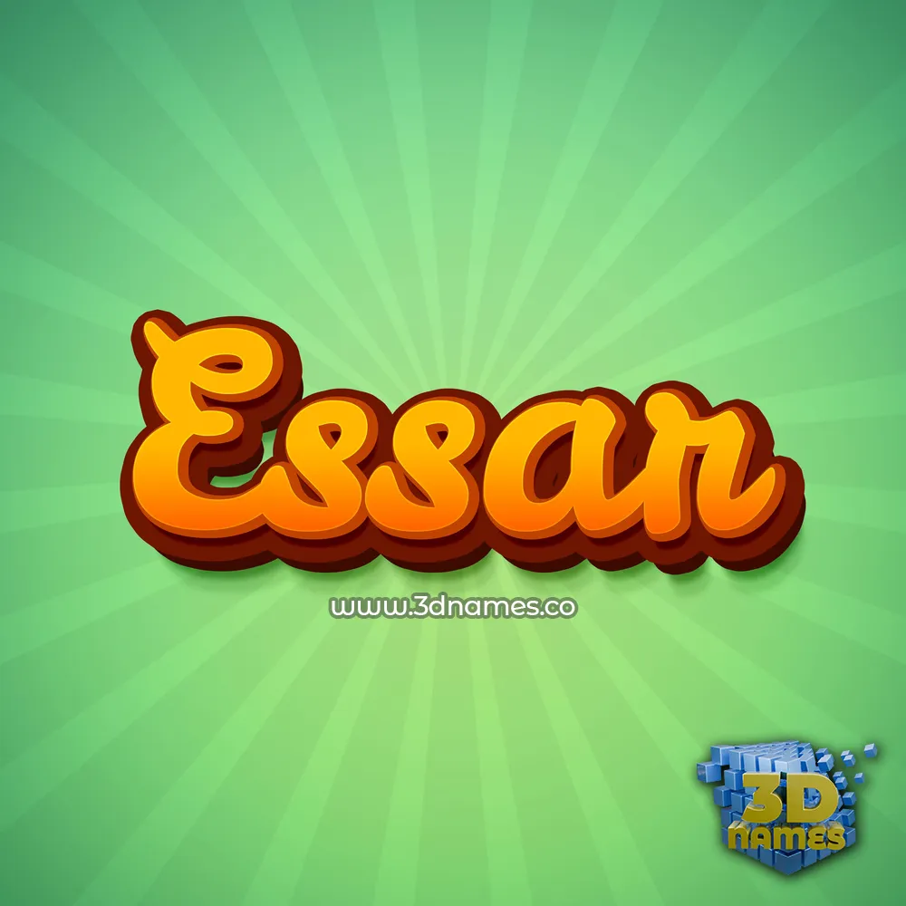 essar in Green Rays style - 3D name wallpaper