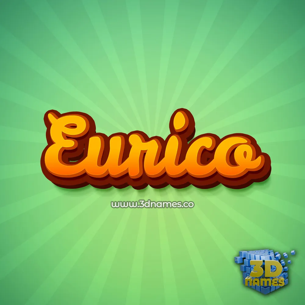 eurico in Green Rays style - 3D name wallpaper