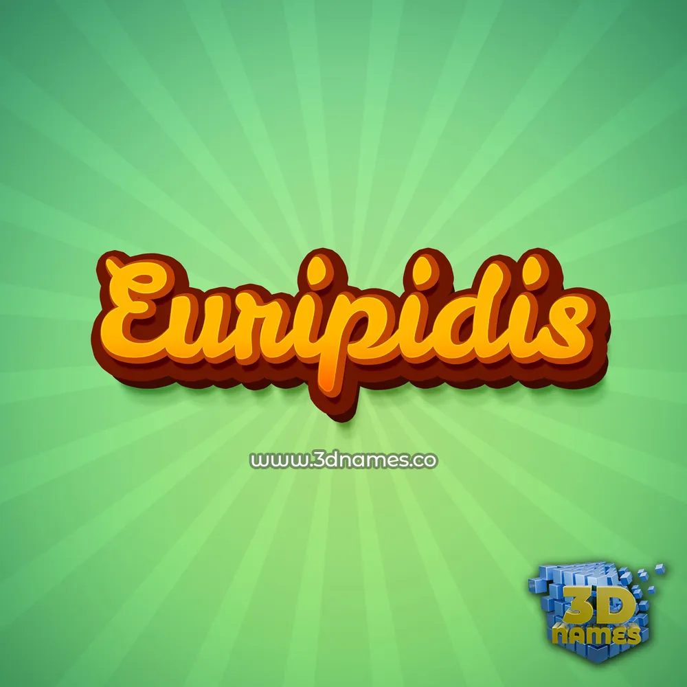 euripidis in Green Rays style - 3D name wallpaper