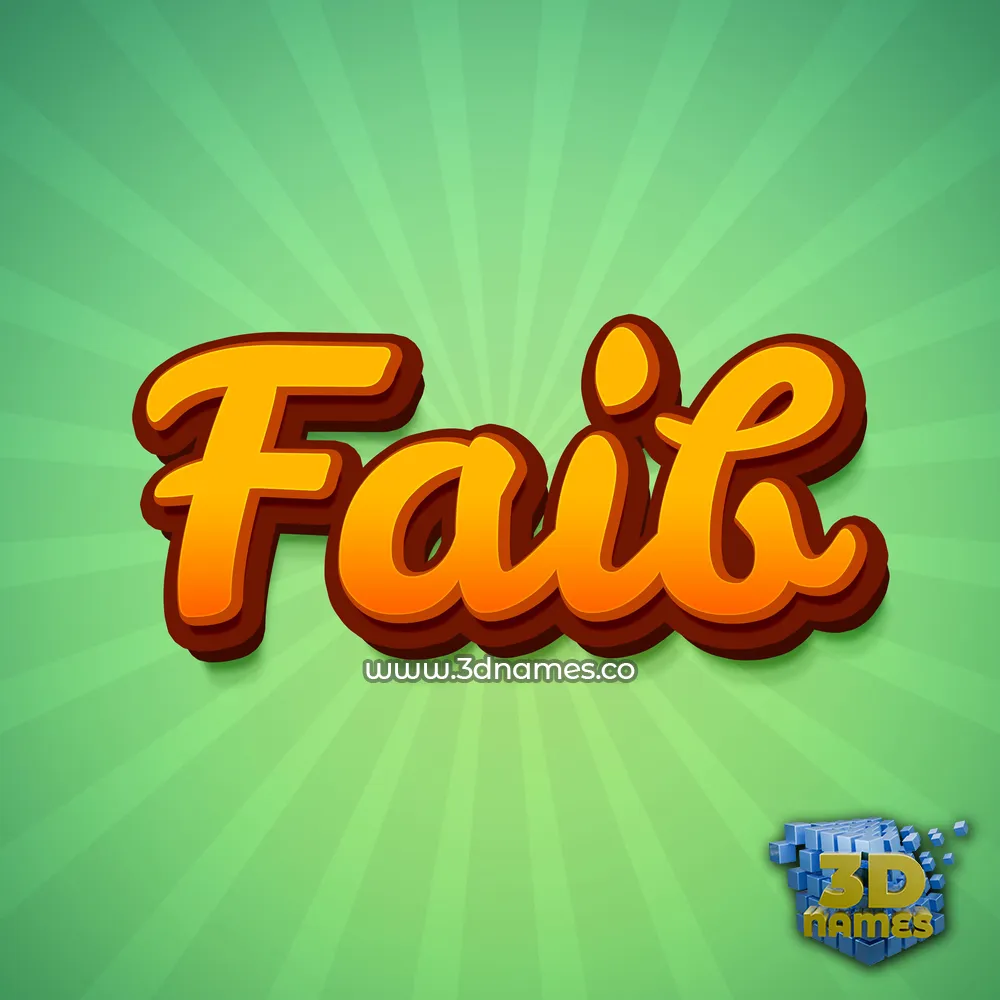 faib in Green Rays style - 3D name wallpaper