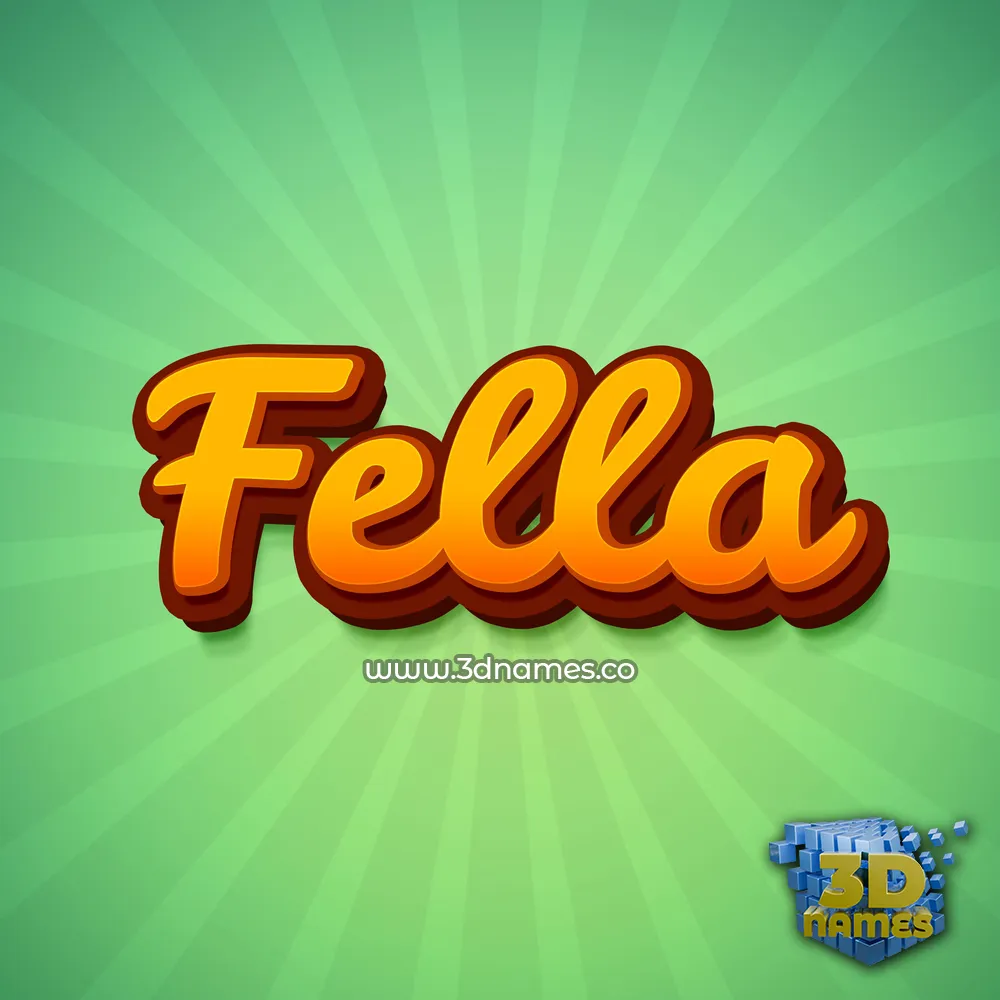 fella in Green Rays style - 3D name wallpaper