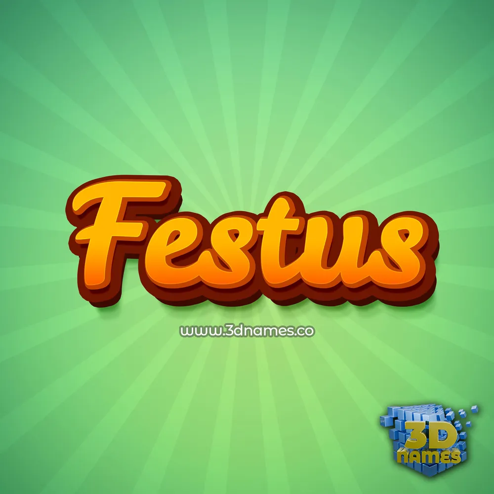 festus in Green Rays style - 3D name wallpaper
