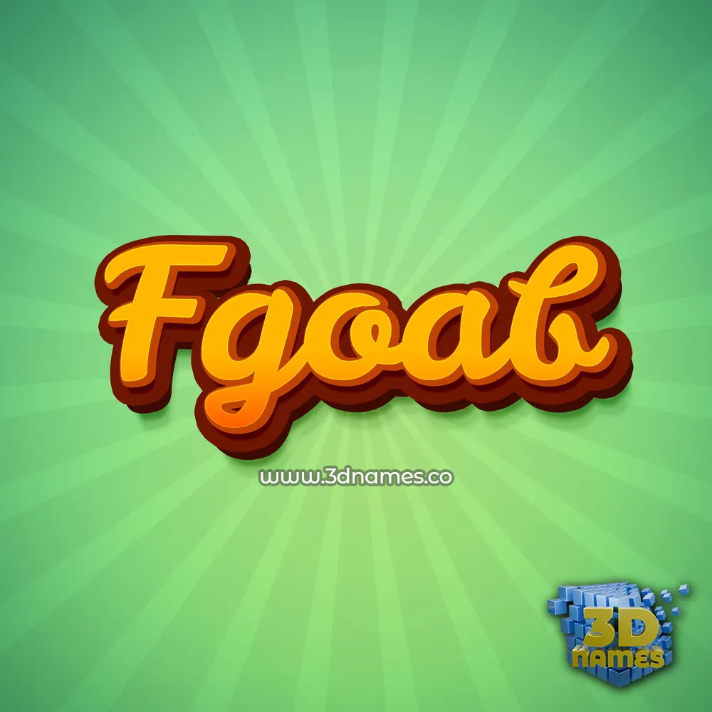 fgoab in Green Rays style - 3D name wallpaper