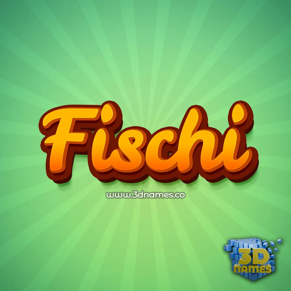 fischi in Green Rays style - 3D name wallpaper