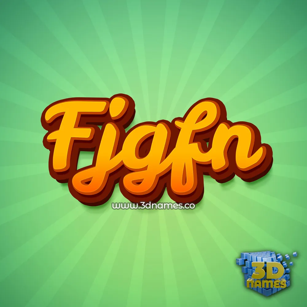 fjgfn in Green Rays style - 3D name wallpaper