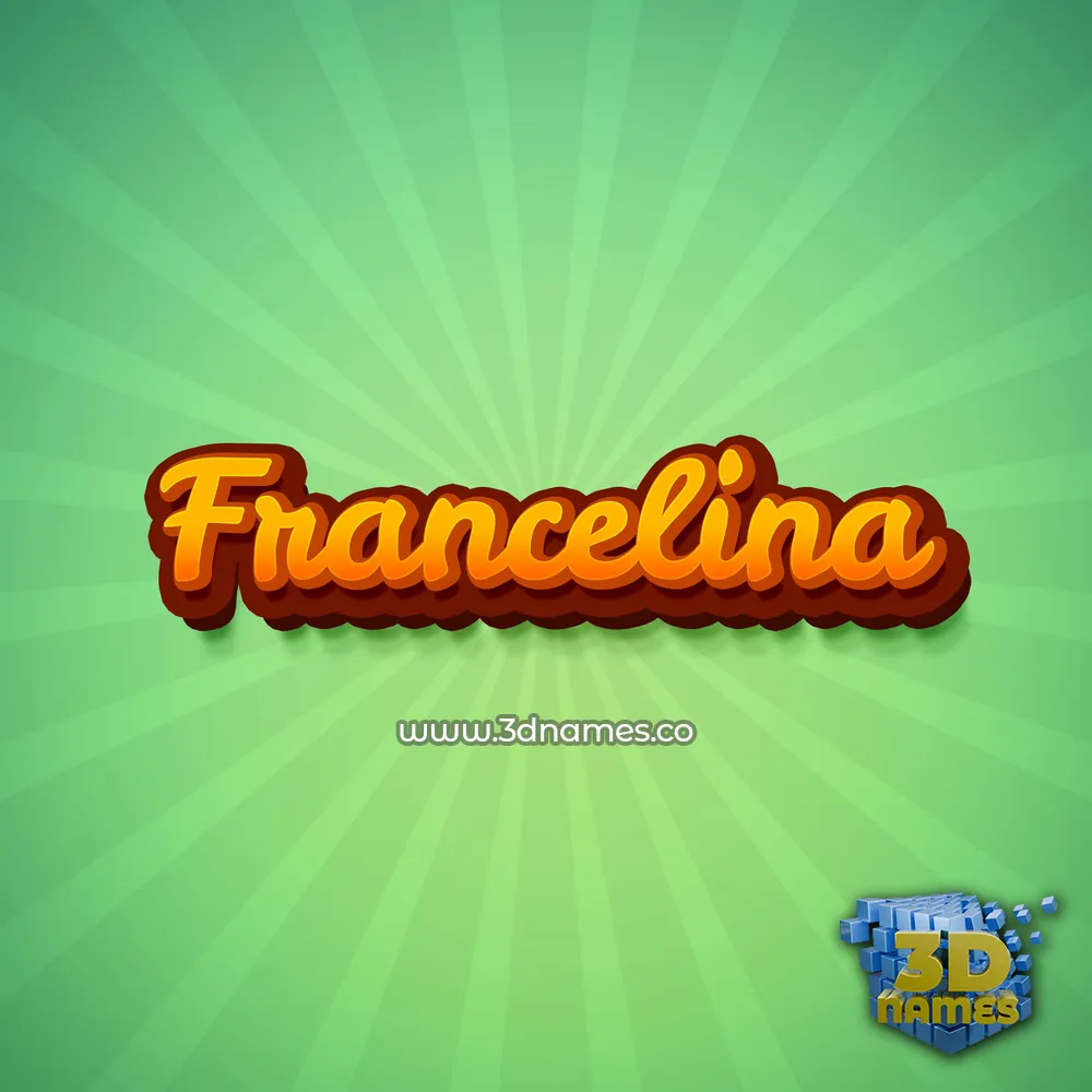 francelina in Green Rays style - 3D name wallpaper