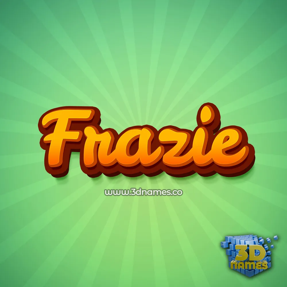 frazie in Green Rays style - 3D name wallpaper