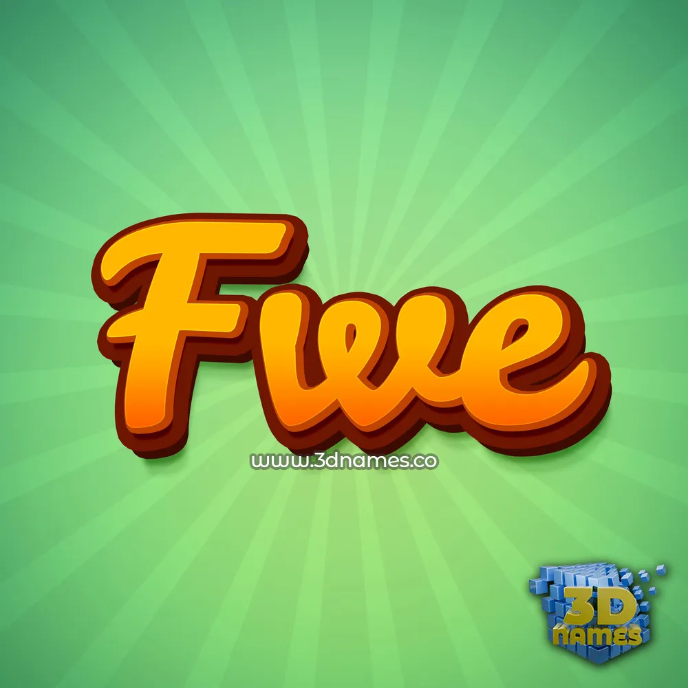 fwe in Green Rays style - 3D name wallpaper