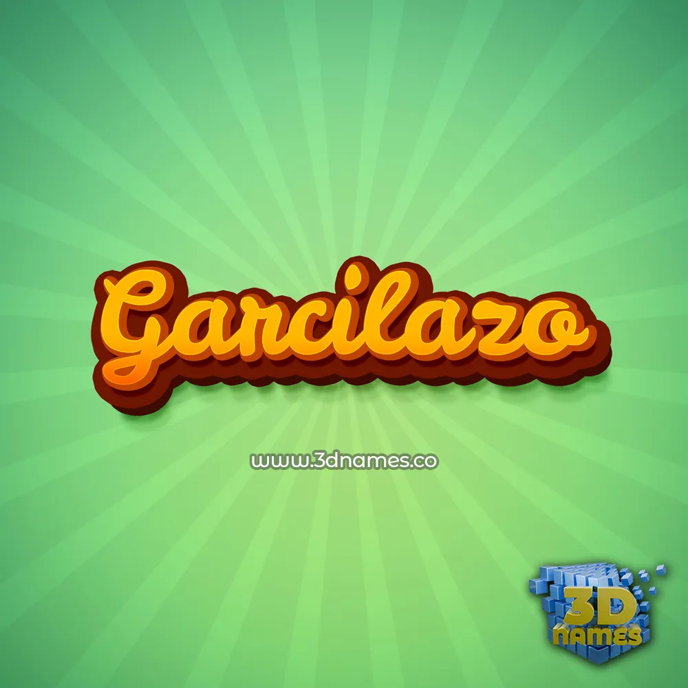 garcilazo in Green Rays style - 3D name wallpaper