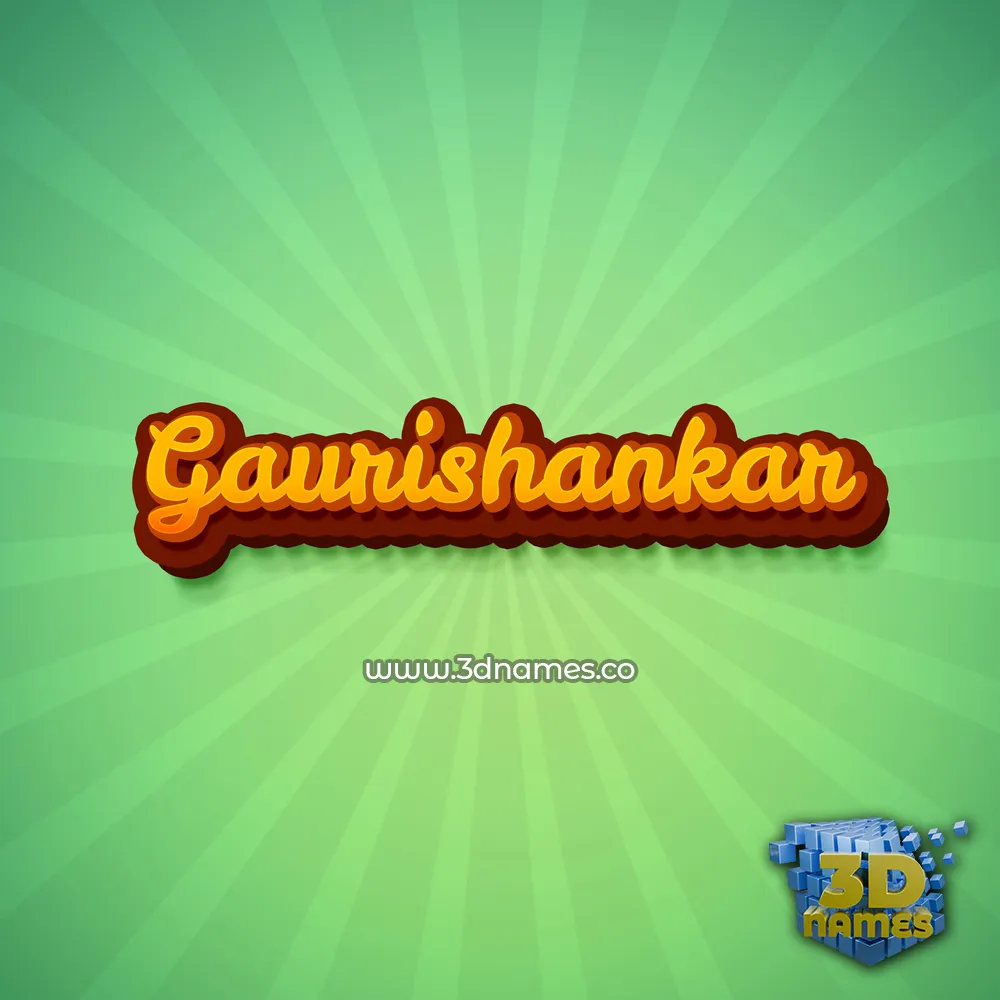 gaurishankar in Green Rays style - 3D name wallpaper