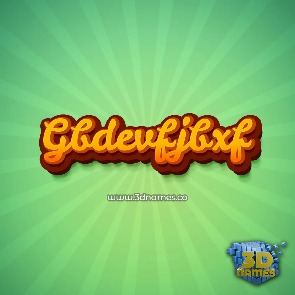 gbdevfjbxf in Green Rays style - 3D name wallpaper