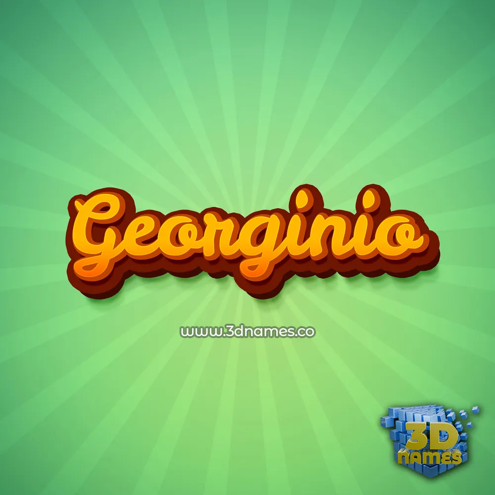 georginio in Green Rays style - 3D name wallpaper