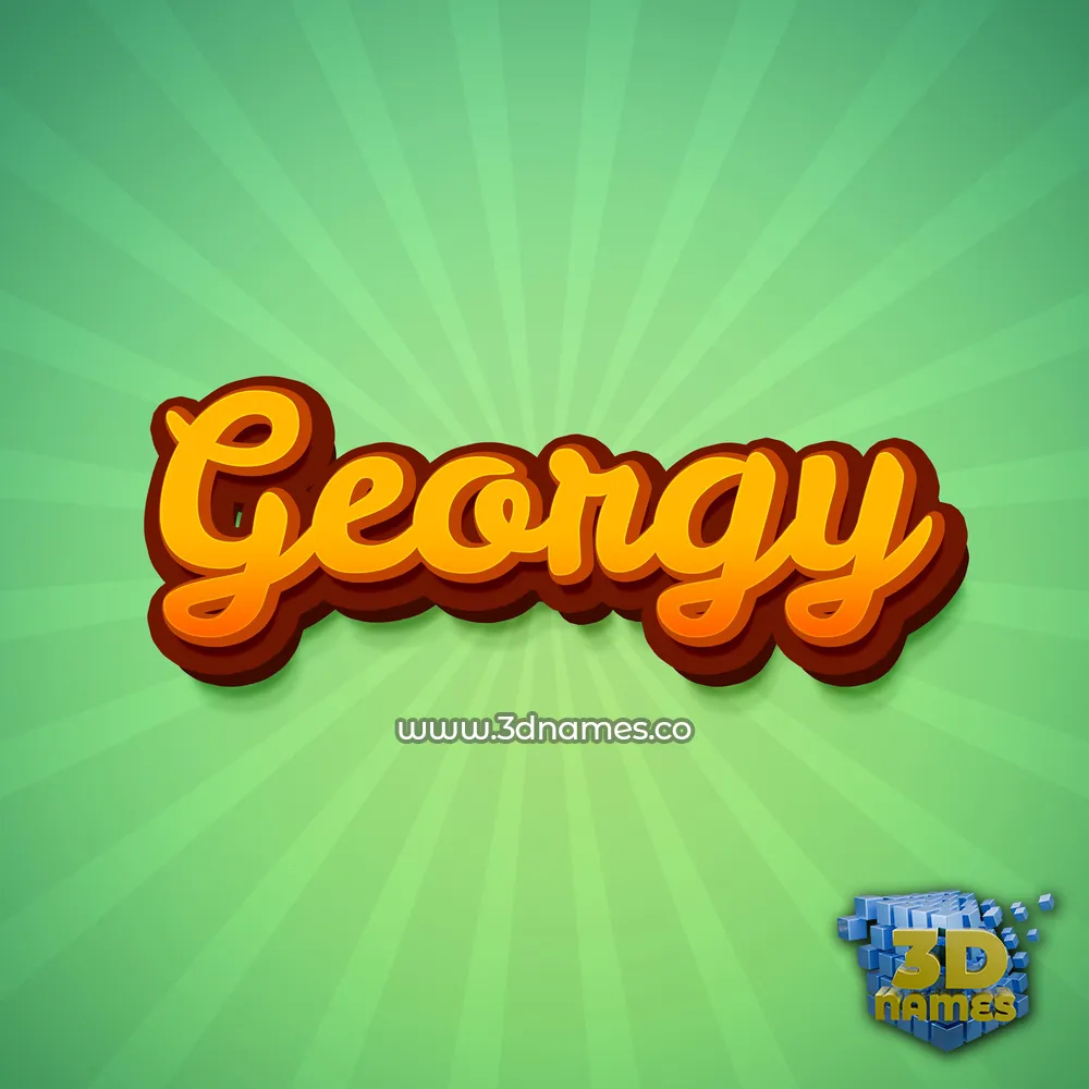 georgy in Green Rays style - 3D name wallpaper