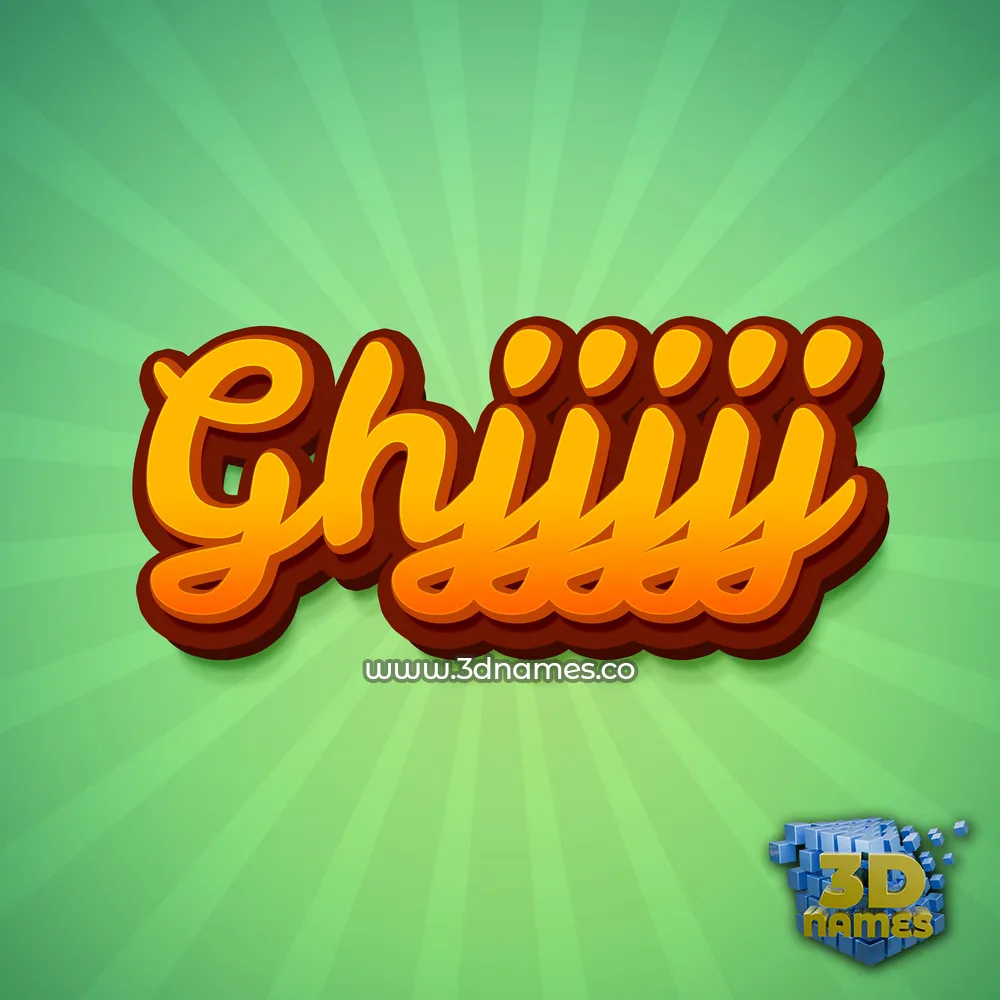ghjjjjj in Green Rays style - 3D name wallpaper