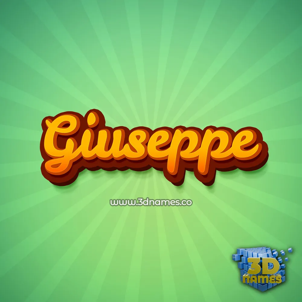 giuseppe in Green Rays style - 3D name wallpaper