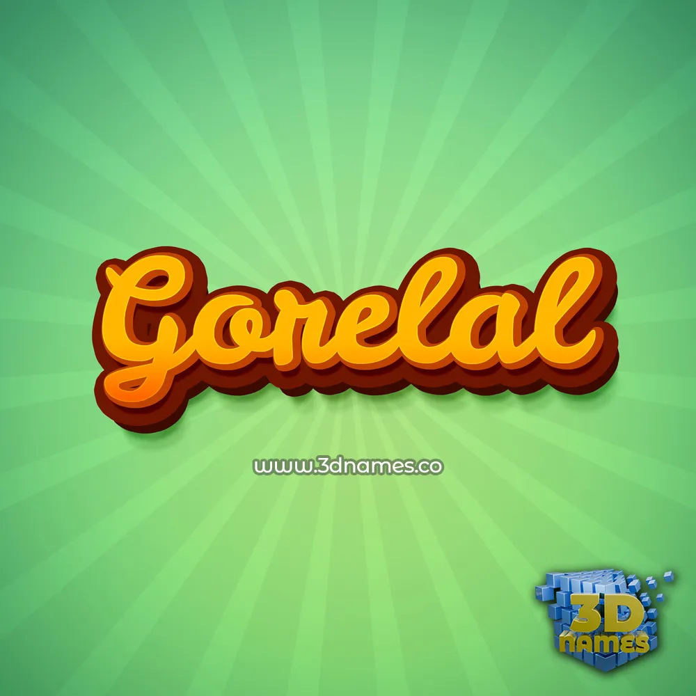 gorelal in Green Rays style - 3D name wallpaper