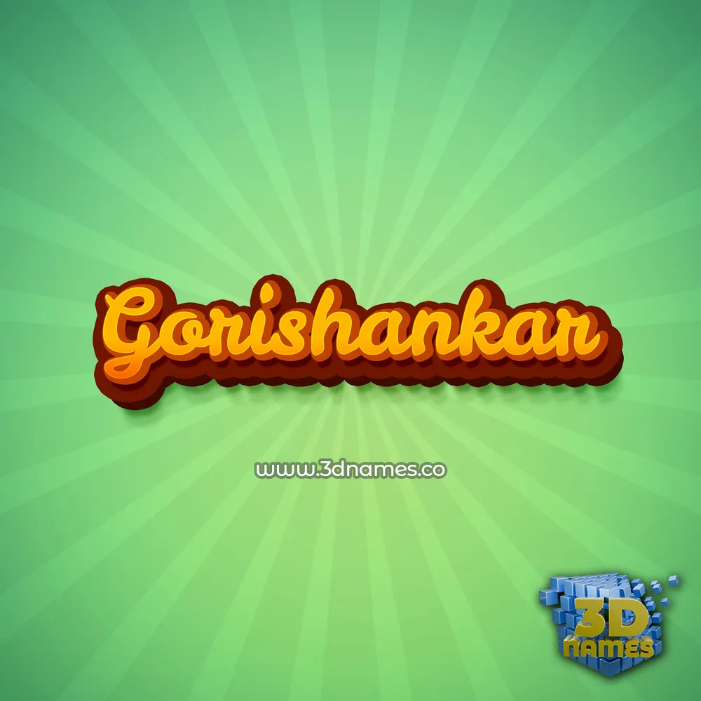 gorishankar in Green Rays style - 3D name wallpaper