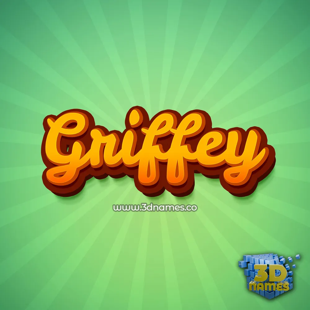 griffey in Green Rays style - 3D name wallpaper