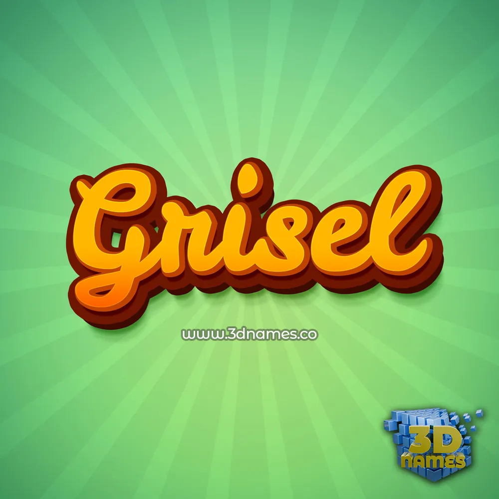 grisel in Green Rays style - 3D name wallpaper