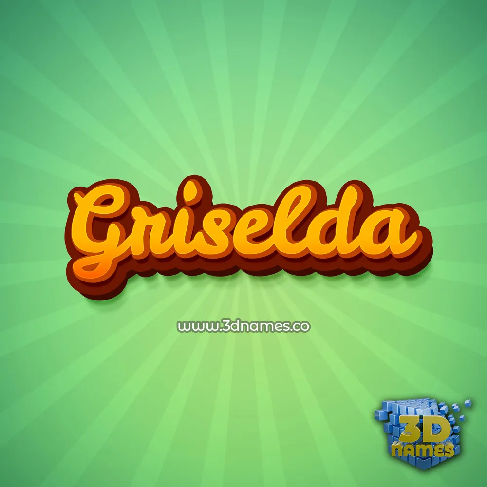 griselda in Green Rays style - 3D name wallpaper