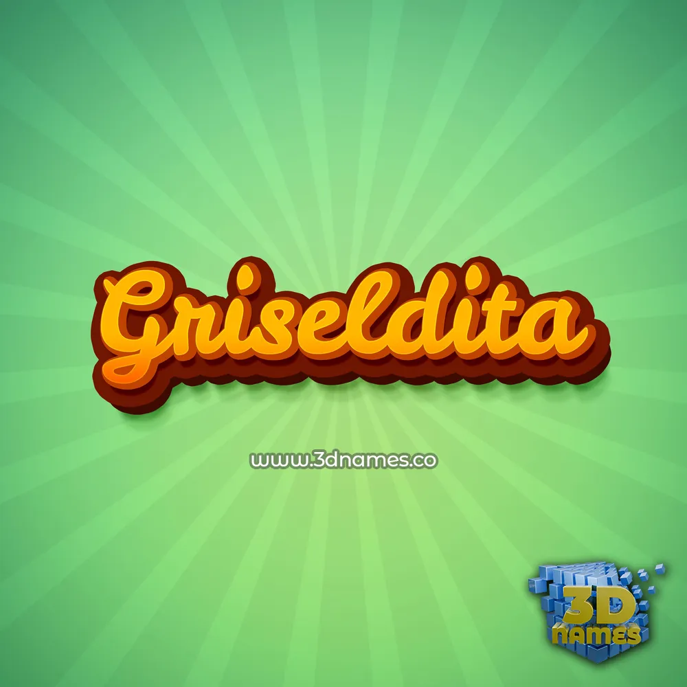 griseldita in Green Rays style - 3D name wallpaper