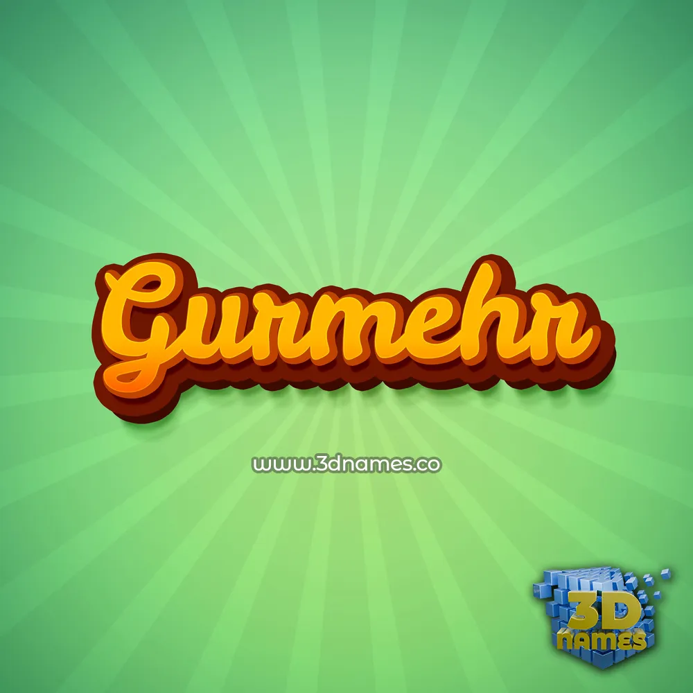 gurmehr in Green Rays style - 3D name wallpaper