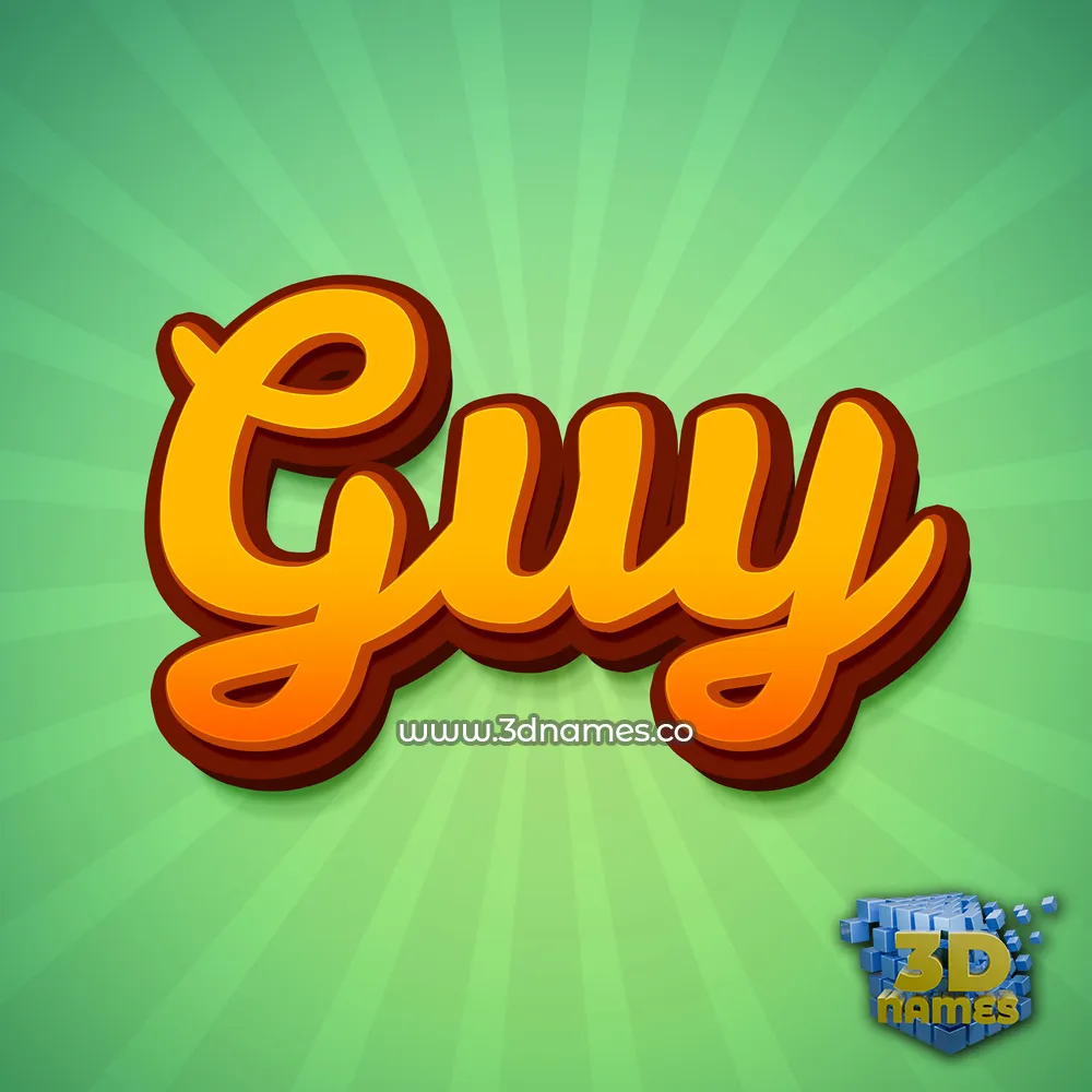 guy in Green Rays style - 3D name wallpaper
