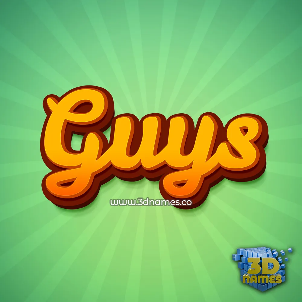 guys in Green Rays style - 3D name wallpaper
