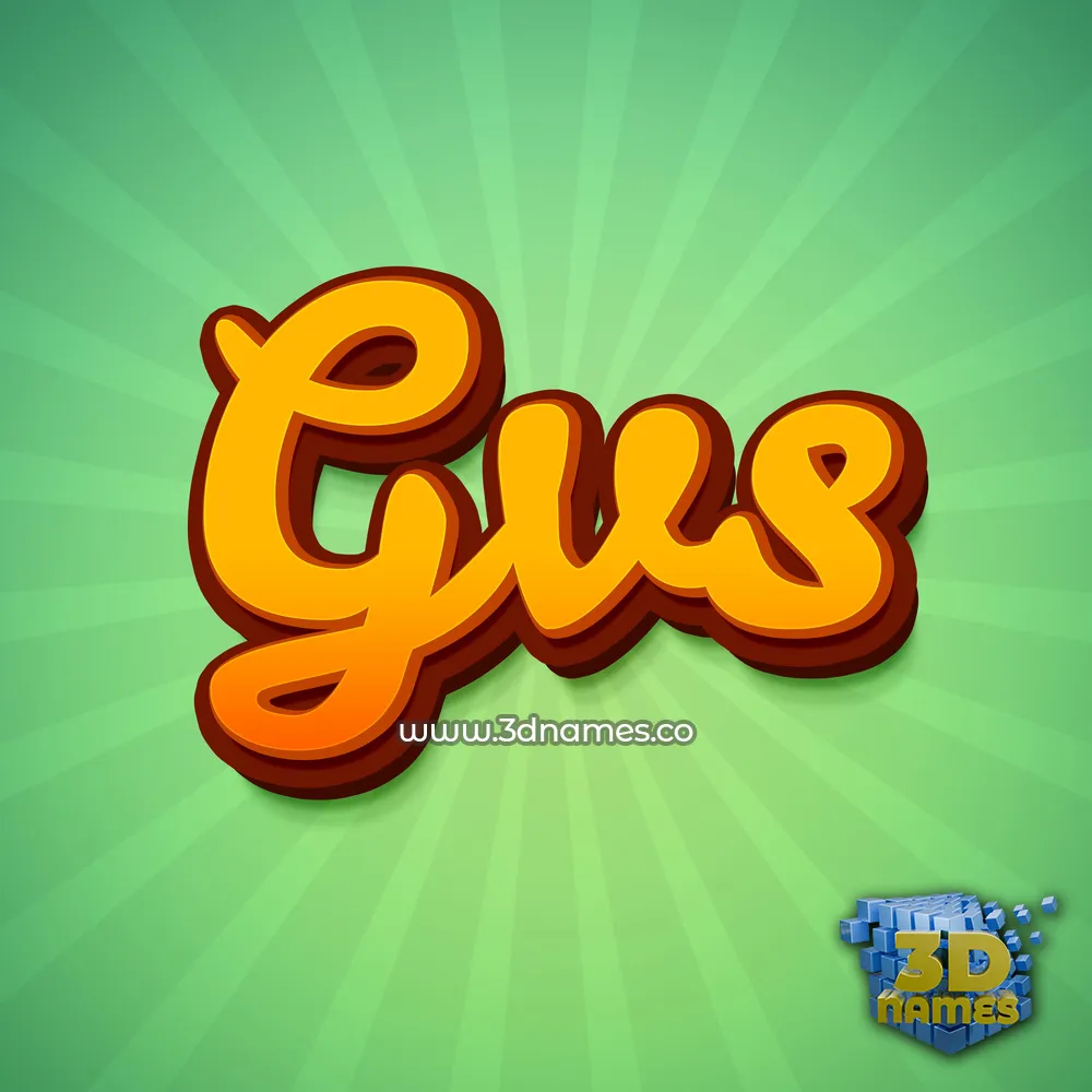 gvs in Green Rays style - 3D name wallpaper