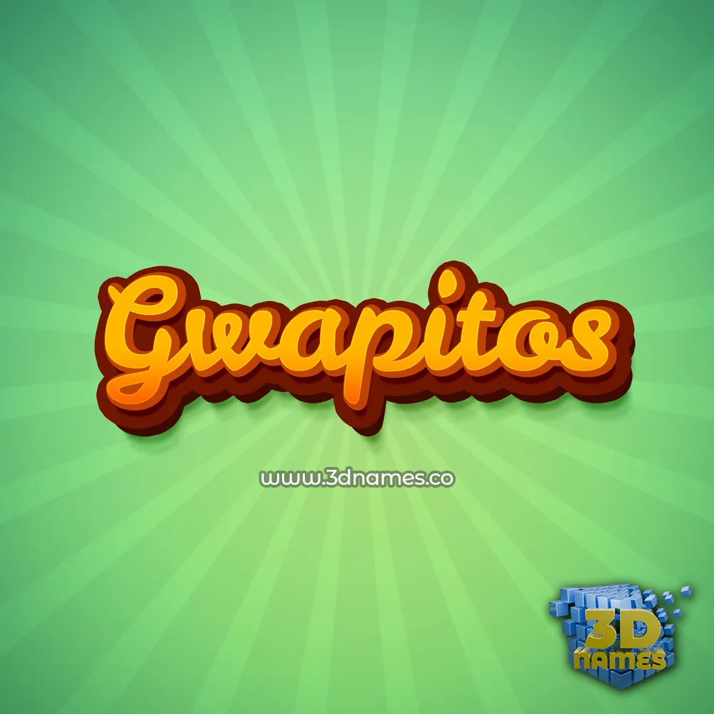 gwapitos in Green Rays style - 3D name wallpaper