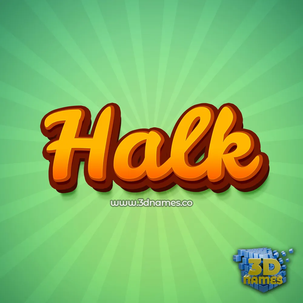 halk in Green Rays style - 3D name wallpaper