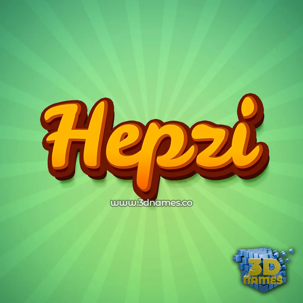hepzi in Green Rays style - 3D name wallpaper