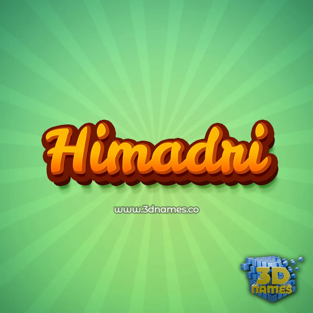 himadri in Green Rays style - 3D name wallpaper